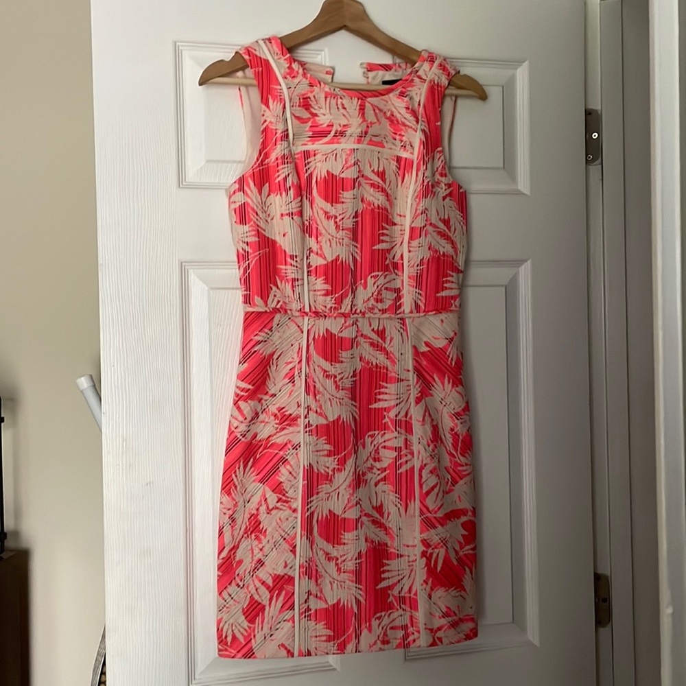 J crew bright pink sheath dress